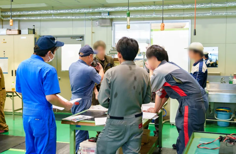 研修センターでの実習の様子